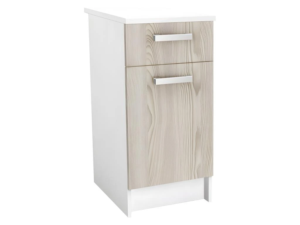 Cuisine Complète - 180 Cm - 6 éléments De Rangements - Naturel & Blanc - TRATTORIA 12 Cuisine Complète - 180 Cm - 6 éléments De Rangements - Naturel & Blanc - TRATTORIA – Image 10