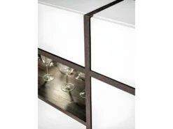 Vaisselier Bas, Bar CRISS + LED. Vitrine, Argentier Déco, Moderne Et Design Pour Votre Salon. -Meubles Soldes Boutique meuble de cuisine 8952053
