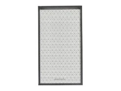 Meuble Cuisine Noir 40x72 Face Imprimée - Coloris Rideau: Hexagones Gris 521