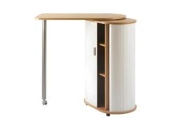 Desserte De Cuisine Hêtre Avec Plateau De Table Pivotant - HUMMIE 8 Desserte De Cuisine Hêtre Avec Plateau De Table Pivotant - HUMMIE -Meubles Soldes Boutique meuble de rangement 11121241