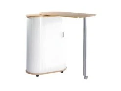 Desserte De Cuisine Hêtre Avec Plateau De Table Pivotant - HUMMIE 9 Desserte De Cuisine Hêtre Avec Plateau De Table Pivotant - HUMMIE -Meubles Soldes Boutique meuble de rangement 11121243
