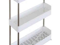 Chariot De Cuisine Salle De Bain Avec Roues 4 étagères Plastique Blanc 16 Chariot De Cuisine Salle De Bain Avec Roues 4 étagères Plastique Blanc -Meubles Soldes Boutique meuble de rangement 12518775