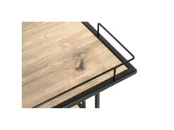 Desserte De Cuisine "Ascola" 60cm Noir & Chêne -Meubles Soldes Boutique meuble de rangement 13686987