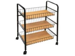 Chariot Avec 3 étagÚres L.52xP.39xH.70cm