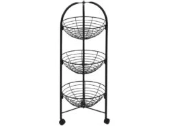 Desserte Ronde 3 Niveaux En Métal -Meubles Soldes Boutique meuble de rangement 18071271