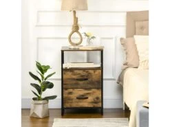 Meuble De Rangement Industriel ALICANTE Bois Et Noir -Meubles Soldes Boutique meuble de rangement 21988809