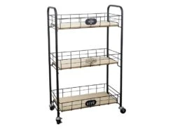 DELIZIA - Desserte à Roulettes 3 Bacs