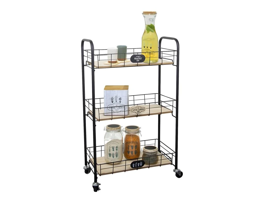 DELIZIA - Desserte à Roulettes 3 Bacs 4 DELIZIA - Desserte à Roulettes 3 Bacs – Image 2