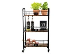 DELIZIA - Desserte à Roulettes 3 Bacs 7 DELIZIA - Desserte à Roulettes 3 Bacs -Meubles Soldes Boutique meuble de rangement 9874085