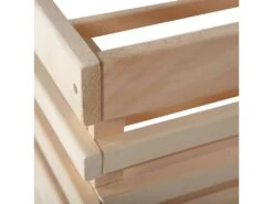 LEGUMES MAXI - Lot 3 Cageots Empilables Pin Massif Sur Roulettes -Meubles Soldes Boutique meuble de rangement 9874113