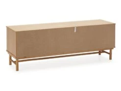 Meuble TV Magnus 2 Portes Coulissantes Couleur Gris, Bois Massif, 140 Cm (Largeur) -Meubles Soldes Boutique meuble tv 10761593