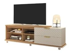 Meuble Tv 64X180X41Cm Beige-Buriti - Venprodin