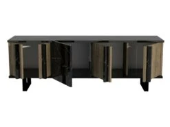 Meuble Tv Colorado Design 100 % Panneau De Particules Plaqué Mélaminé En Couleur Nogal, 150x54,6x37,1cm 9 Meuble Tv Colorado Design 100 % Panneau De Particules Plaqué Mélaminé En Couleur Nogal, 150x54,6x37,1cm -Meubles Soldes Boutique meuble tv 12357713