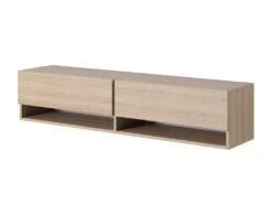 Meuble TV 140 Cm -Chêne Linberg - MIRRGO -Meubles Soldes Boutique meuble tv 13387475