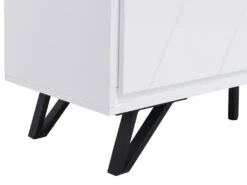 Meuble TV 3 Portes Avec LEDs En MDF - Blanc Laqué - SALIANO 23 Meuble TV 3 Portes Avec LEDs En MDF - Blanc Laqué - SALIANO -Meubles Soldes Boutique meuble tv 14212641