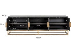 Meuble TV Blackbone4 Portes 13 Meuble TV Blackbone4 Portes -Meubles Soldes Boutique meuble tv 15130675