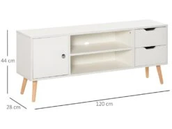 Meuble Tv Scandinave MURCIE Pin Et Blanc 9 Meuble Tv Scandinave MURCIE Pin Et Blanc -Meubles Soldes Boutique meuble tv 21988947