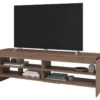 Meuble TV 65 Pouces Châtaignier 5 Niches 153 Cm 2 Meuble TV 65 Pouces Châtaignier 5 Niches 153 Cm -Meubles Soldes Boutique meuble tv 22970067