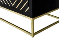 Meuble TV PRISMIN - 2 Portes Et 2 Niches - Manguier Et Métal - Noir 18 Meuble TV PRISMIN - 2 Portes Et 2 Niches - Manguier Et Métal - Noir -Meubles Soldes Boutique meuble tv 387469