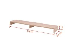 Meuble Télé Buffet Tv Télévision Design Pratique Support De Moniteur Aggloméré 118 Cm Beige 2502233 -Meubles Soldes Boutique meuble tv 8917115