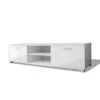 Meuble Télé Buffet Tv Télévision Design Pratique 140 Cm Haute Brillance Blanc 2502057/2 -Meubles Soldes Boutique meuble tv 8917391