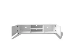 Meuble Télé Buffet Tv Télévision Design Pratique 140 Cm Haute Brillance Blanc 2502057/2 -Meubles Soldes Boutique meuble tv 8917395
