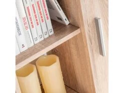 Meuble Télé Buffet TV Télévision Design Pratique Avec Lumières LED Chêne Sonoma Marron 2502054 -Meubles Soldes Boutique meuble tv 8917519