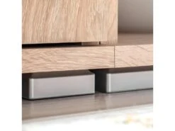 Meuble Télé Buffet TV Télévision Design Pratique Avec Lumières LED Chêne Sonoma Marron 2502054 -Meubles Soldes Boutique meuble tv 8917523