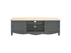 Meuble Télé Buffet Tv Télévision Design Pratique Noir 120 Cm Bois 2502204 -Meubles Soldes Boutique meuble tv 8919537
