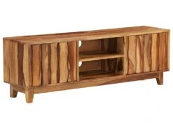 Meuble Télé Buffet Tv Télévision Design Pratique Bois Massif De Sesham 118 Cm 2502174