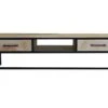 Meuble TV 2 Tiroirs 1 Niche Bois De Manguier Et Métal - Naturel 2 Meuble TV 2 Tiroirs 1 Niche Bois De Manguier Et Métal - Naturel -Meubles Soldes Boutique meuble tv 9238813