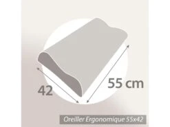 Oreiller Ergonomique 55x42 Cm VALLORIA Mousse à Mémoire De Forme Viscosoja 13 Oreiller Ergonomique 55x42 Cm VALLORIA Mousse à Mémoire De Forme Viscosoja -Meubles Soldes Boutique oreiller 13611155