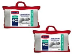 Lot De 2 Oreillers DODO - Maintien Parfait Tête - Indéformable - 35 X 52 Cm - PERFECT POSITION