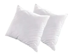 OLYMPE LITERIE | Lot De 2 Oreillers 65x65 Cm NATURA | Duvet & Plumes | Mi-fermes