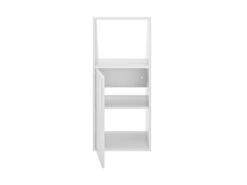 Meuble Sous Pente 1 Porte Et 1 Niche - Blanc - ADEZIO -Meubles Soldes Boutique petit rangement et accessoire chambre 22862145