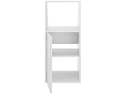 Meuble Sous Pente 3 Portes Et 1 Niche - Blanc - ADEZIO -Meubles Soldes Boutique petit rangement et accessoire chambre 22928665