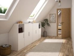 Meuble Sous Pente 1 Porte Et 1 Niche - Blanc - ADEZIO