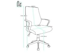 KAYELLES Fauteuil De Bureau Haut Dossier Basculant Hauteur Réglable FAMA (noir) -Meubles Soldes Boutique siege de bureau 10044403