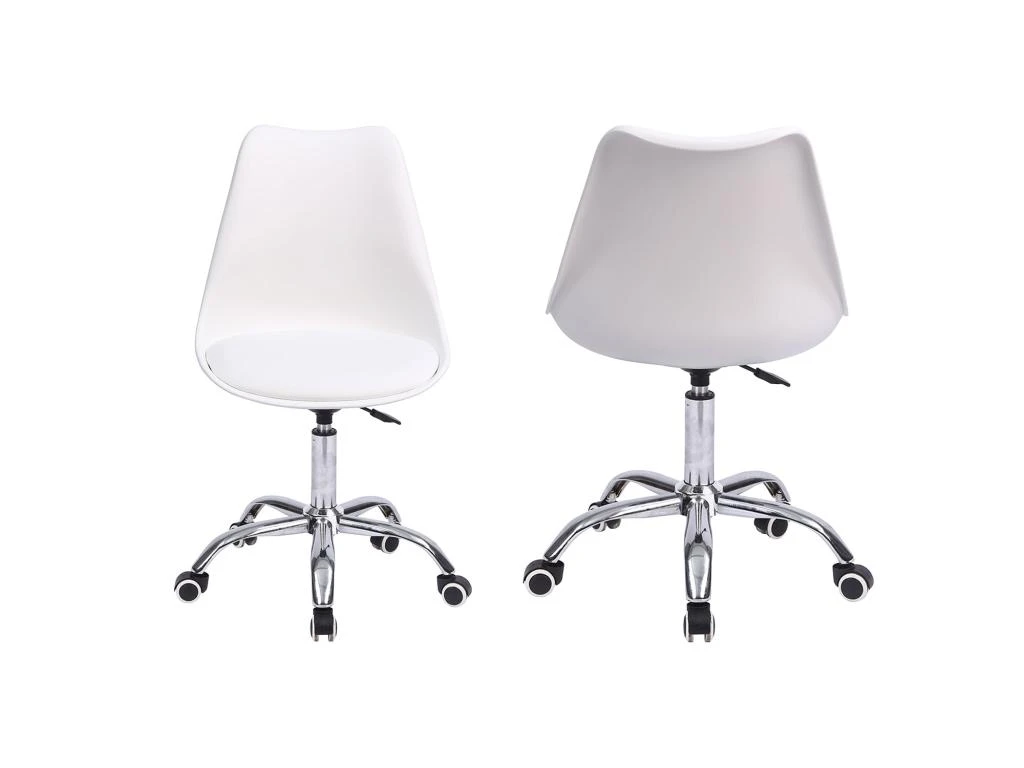 Chaise De Bureau Réglable En Hauteur Blanche ANNE - HAPPY GARDEN 6 Chaise De Bureau Réglable En Hauteur Blanche ANNE - HAPPY GARDEN – Image 4