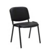 Chaise Visiteur Assise Rembourrée En Synthétique Noir BUR10067 -Meubles Soldes Boutique siege de bureau 12218981