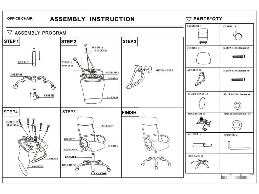 Chaise De Bureau Noir Bleu Tissu Respirant Pu 113 /123x57,5x58,5 11 Chaise De Bureau Noir Bleu Tissu Respirant Pu 113 /123x57,5x58,5 – Image 9