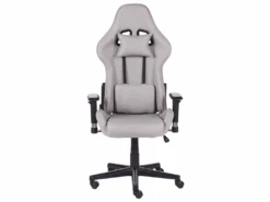 Chaise De Gamer Gris Clair WARRIOR -Meubles Soldes Boutique siege de bureau 12869363