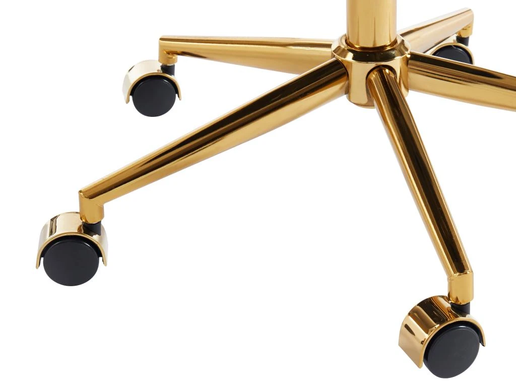 Chaise De Bureau - Velours - Noir - Hauteur Réglable - MELBOURNE 10 Chaise De Bureau - Velours - Noir - Hauteur Réglable - MELBOURNE – Image 8