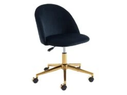 Chaise De Bureau - Velours - Noir - Hauteur Réglable - MELBOURNE 12 Chaise De Bureau - Velours - Noir - Hauteur Réglable - MELBOURNE -Meubles Soldes Boutique siege de bureau 13667183