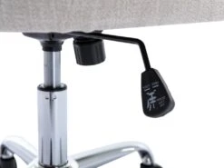 Chaise De Bureau - Tissu - Beige - Hauteur Réglable - MERVIA -Meubles Soldes Boutique siege de bureau 14461163