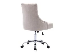 Chaise De Bureau - Tissu - Beige - Hauteur Réglable - MERVIA -Meubles Soldes Boutique siege de bureau 14461165