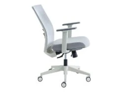 Fauteuil De Bureau Ergonomique Professionnel - Tissu Et Nylon - Gris Et Blanc - FURNIA 23 Fauteuil De Bureau Ergonomique Professionnel - Tissu Et Nylon - Gris Et Blanc - FURNIA -Meubles Soldes Boutique siege de bureau 1622849