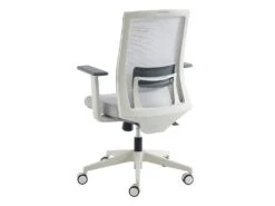 Fauteuil De Bureau Ergonomique Professionnel - Tissu Et Nylon - Gris Et Blanc - FURNIA 25 Fauteuil De Bureau Ergonomique Professionnel - Tissu Et Nylon - Gris Et Blanc - FURNIA -Meubles Soldes Boutique siege de bureau 1622855