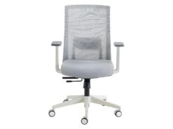 Fauteuil De Bureau Ergonomique Professionnel - Tissu Et Nylon - Gris Et Blanc - FURNIA 20 Fauteuil De Bureau Ergonomique Professionnel - Tissu Et Nylon - Gris Et Blanc - FURNIA -Meubles Soldes Boutique siege de bureau 1622859