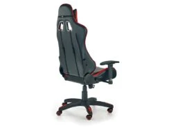 Fauteuil De Bureau En Cuir Synthétique - Rouge/Noir -Meubles Soldes Boutique siege de bureau 18836059